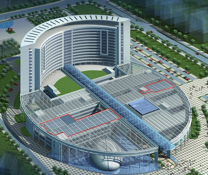 <b>钢结构彩涂板建筑-大型综合医院</b>